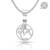 Pure 925 silver shree ram ji round pendant for men & women