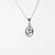 Pure 925 silver oval om pendant for men