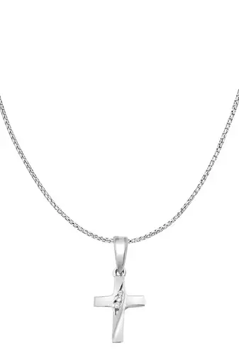 Pure 925 silver minimal cross pendant for men & women
