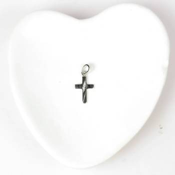 silver cross minimal design 925 pendant 3