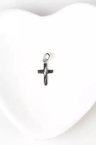 silver cross minimal design 925 pendant
