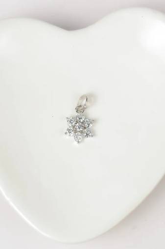 Pure 925 silver bloom pendant for women