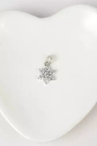 Pure 925 silver bloom pendant for women