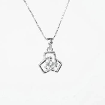 silver moissanite eliza design 925 pendant 2
