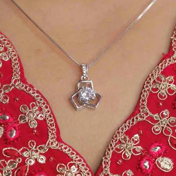 silver moissanite eliza design 925 pendant 3