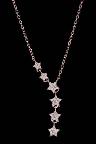 Pure 925 silver starlit dreams moissanite pendant for women