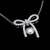 Pure 925 silver bow moissanite pendant for women