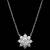 Pure 925 silver flower moissanite pendant for women