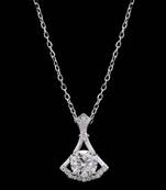Pure 925 silver axe moissanite pendant for women