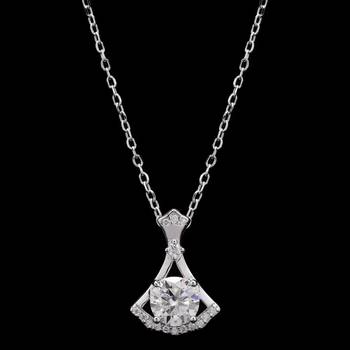 silver moissanite axe design 925 pendant 2