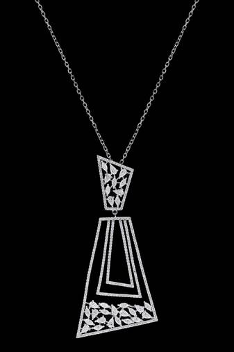 Pure 925 silver lets connect moissanite pendant for women