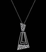 Pure 925 silver lets connect moissanite pendant for women