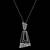 Pure 925 silver lets connect moissanite pendant for women