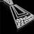 Pure 925 silver lets connect moissanite pendant for women
