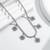 Pure 925 silver tennis flower chain for women