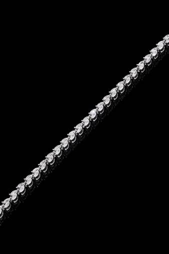 Pure 925 silver marquise cut moissanite bracelet for women