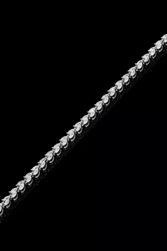 Pure 925 silver marquise cut moissanite bracelet for women