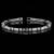 Pure 925 silver baguette and round tennis moissanite bracelet for men & women