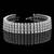 Pure 925 silver 4 layer tennis moissanite bracelet for women