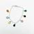 Pure 925 silver multi stone pear cut natural gemstone bracelet for women