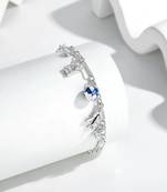 Pure 925 silver travel tales charm bracelet for women
