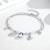 Pure 925 silver travel tales charm bracelet for women