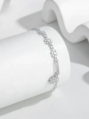 925 silver snowflake charm fashion bracelet 1