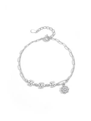 925 silver snowflake charm fashion bracelet 5