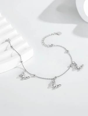 925 silver butterfly charm fashion bracelet 2