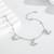 Pure 925 silver butterfly charm bracelet for women