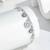Pure 925 silver evil eye charm bracelet for women