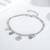 Pure 925 silver evil eye charm bracelet for women