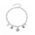 Pure 925 silver evil eye charm bracelet for women