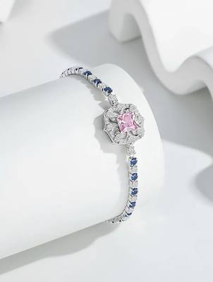 925 silver sapphire bloom fashion bracelet 1