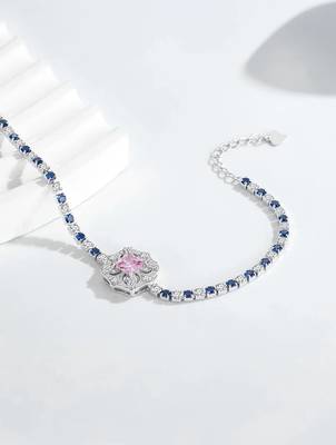 925 silver sapphire bloom fashion bracelet 2