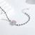 Pure 925 silver sapphire bloom elegance bracelet for women