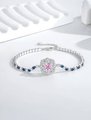925 silver sapphire bloom fashion bracelet 3