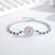Pure 925 silver sapphire bloom elegance bracelet for women