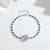 Pure 925 silver sapphire bloom elegance bracelet for women