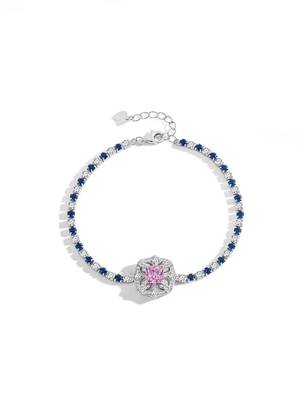 925 silver sapphire bloom fashion bracelet 5
