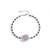 Pure 925 silver sapphire bloom elegance bracelet for women