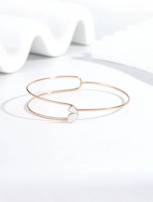 925 silver rose aura open fashion bracelet 1