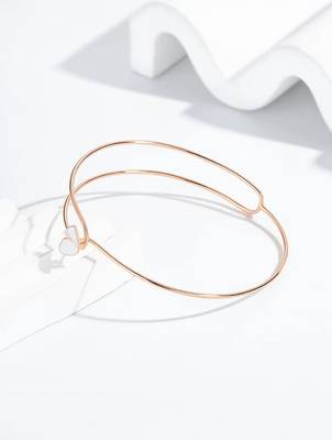 925 silver rose aura open fashion bracelet 2