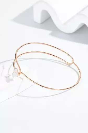 925 silver rose aura open fashion bracelet