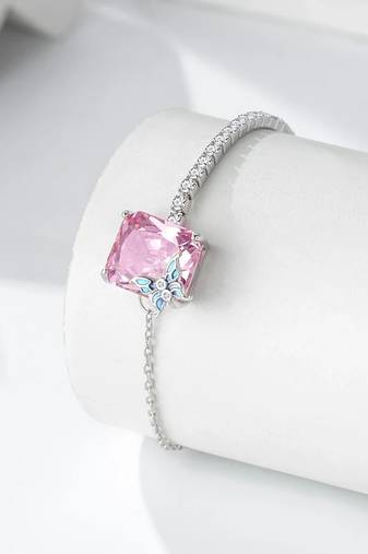 Pure 925 silver rosewing sparkle bracelet for women