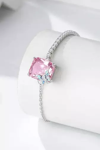 Pure 925 silver rosewing sparkle bracelet for women