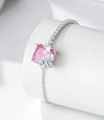 Pure 925 silver rosewing sparkle bracelet for women
