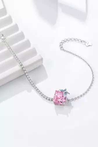 925 silver rosewing sparkle fashion bracelet