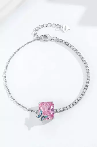 925 silver rosewing sparkle fashion bracelet