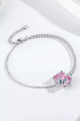925 silver rosewing sparkle fashion bracelet